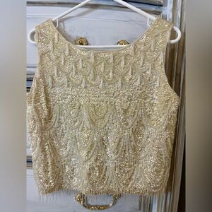 Vintage beaded and sequin top. Size 40.